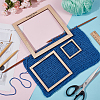 Wooden Square Frame Crochet Ruler DIY-WH0033-89-4