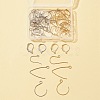 48Pcs 12 Style 304 Stainless Steel Leverback Earring Findings & Earring Hooks STAS-FS0001-28-1