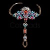 Fashion Alloy & Acrylic Rhinestone Flower Toe Ring Anklets for Beach Party WGAEED0-03-1