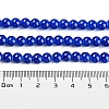 Baking Paint Imitation Jade Glass Round Bead Strands X-DGLA-Q021-6mm-33-5