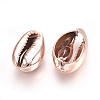 Electroplated Shell Beads BSHE-O017-13RG-2