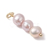 Natural Pearl Potato Pendants PALLOY-JF04849-4