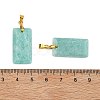 Natural Amazonite Faceted Pendants G-L623-03G-04-3