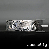 Sculptured Vine Pattern Brass Finger Rings for Women FS-WGD177A-01-5