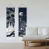 Moon & Sun Pattern Polyester Decorative Wall Tapestrys AJEW-WH0399-020-4
