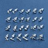 2 Pairs Alloy Stud Earrings for Women EJEW-FS0001-27H-8