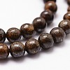 Natural Bronzite Bead Strands G-D840-57-10mm-3