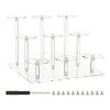 3-Tier Round Transparent Acrylic Toys Action Figures Display Riser Stands ODIS-WH0030-24B-1