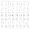 ARRICRAFT 80Pcs 8 Style Resin Clip-on Earring Findings FIND-AR0002-49-1