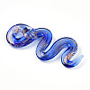 Handmade Gold Sand Lampwork Big Pendants LAMP-T023-11B-2