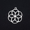 Tarnish Resistant 201 Stainless Steel Filigree Charms STAS-T049-T671-1-1