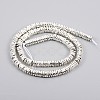 Electroplated Non-magnetic Synthetic Hematite Beads Strands G-F682-09-S-2