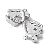 Brass Glass Charms KK-G474-07P-2