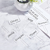 24Pcs Acrylic Blank Plant Labels AJEW-FG0003-18-3