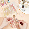 12Pcs 6 Colors Imitation Metal Line Nail Art Stickers MRMJ-OC0003-93-3