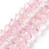 Transparent Glass Beads Strands LAMP-H061-01D-04-1