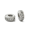 Brass Micro Pave Clear Cubic Zirconia Beads ZIRC-I038-31P-1