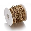 Ion Plating(IP) 304 Stainless Steel Paperclip Chains CHS-A006-01G-4