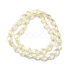 Transparent Electroplate Glass Beads Strands EGLA-F159-FR03-2