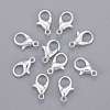 Silver Color Plated Alloy Lobster Claw Clasps X-E105-S-5