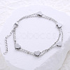 Stainless Steel Double Layer Bracelets WA9104-5
