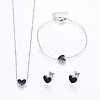 304 Stainless Steel Jewelry Sets SJEW-H129-22P-1