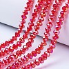 Electroplate Glass Beads Strands EGLA-A034-T8mm-B06-1