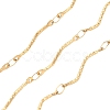 304 Stainless Steel Wavy Bar Link Chains CHS-H116-01M-G-1