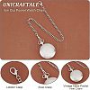 2Pcs 2 Style Iron Clip Pocket Watch Chain DIY-UN0003-62-5