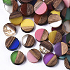 Resin & Wood Cabochons X-RESI-S358-70-1