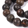 Natural Dendritic Jasper Beads Strands G-Q601-13A-01-4