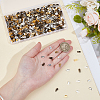 1200Pcs 4 Colors Iron Folding Crimp Ends IFIN-CN0001-07-3