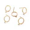 Brass Stud Earring Findings LS-X-KK-S348-358-2