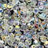 AB Color Plated Electroplate Transparent Glass Beads EGLA-M030-02A-AB01-2