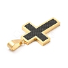 PVD Vacuum Plating 304 Stainless Steel Resin Pendants STAS-K244-01G-3