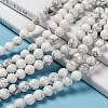 1 Strand White Round Natural Howlite Beads Strands X-TURQ-G091-8mm-6