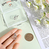 1Pc Rhodium Plated 925 Sterling Silver Cage Pendants STER-BBC0007-18A-3