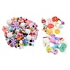 Acrylic Bead and Resin Pendant Set FIND-XCP0002-59-2