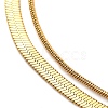 304 Stainless Steel Multi-Strand Chain Bracelets BJEW-G711-03C-G-2