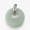 Natural Green Aventurine Pendants KK-F751-B13-3