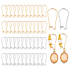 200Pcs 2 Colors 304 Stainless Steel Hoop Earrings STAS-PH0006-64-1