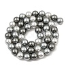 Baking Paint Pearlized Glass Pearl Round Bead Strands PEAR-H019-02C-05-4