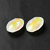Mocha Fluorescent Style Glass Rhinestone Cabochons GGLA-M005-01B-001MK-4