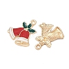 Christmas Alloy Enamel Pendants FIND-I067-02KCG-04B-2