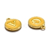 Initial Letter A~Z Alphabet Enamel Charms ENAM-X0018-13-3