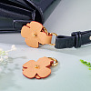 Flower Cowhide Suspension Clasps FIND-TAC0036-055G-01-7