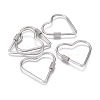 Non-Tarnish 304 Stainless Steel Screw Carabiner Lock Charms ZIRC-F255-059P-1