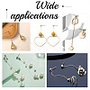 100Pcs Iron Ball Stud Earring Findings KK-UN0001-33-6