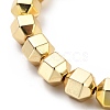 Electroplated Non-magnetic Synthetic Hematite Beads Strands G-G849-01G-3
