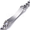 Tarnish Resistant Religion 304 Stainless Steel Cuban Link Chain Bracelets BJEW-P263-H01-P-3